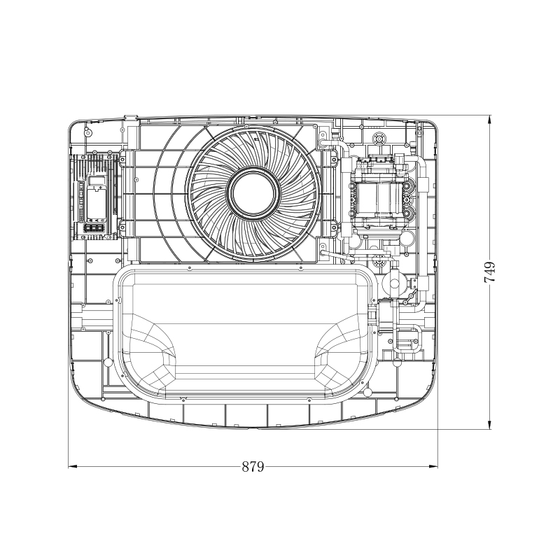 Air acondicionador de tractor de camión de estacionamiento de la azotea X55